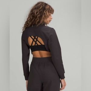 lululemon athletica Black Open-Back Sweatshirt